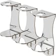 Syson & Ball Luxury Triple Bottle Polished Stainless Steel Wall Mounted Bracket