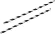8INCH - Black & White Paper Straw BOXED
