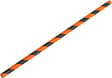 8INCH - BLACK & ORANGE STRIPPED