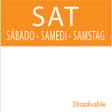 Saturday 20mm x 20mm Dissolvable Square Daily Dots
