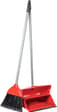 Sparkleit Red Long Handle Dust Pan & Brush Set With Clip (6s)