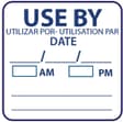 25mm x 25mm USE BY LABEL