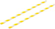 8INCH - Yellow & White Paper Straw BOXED