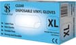 EXTRA LARGE CLEAR POWDER FREE VINYL GLOVES