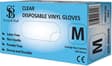 MEDIUM CLEAR POWDER FREE VINYL GLOVES