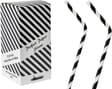 8.25INCH 6MM BLACK AND WHITE BENDY PAPER STRAWS