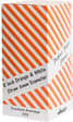 8INCH - ORANGE & WHITE STRIPPED