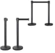 2Mtr Black Retractable Barrier