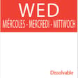 Wednesday 20mm x 20mm Dissolvable Square Daily Dots