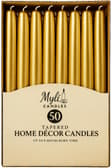 10 Inch Gold Taped Candles 2x50s