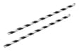 8INCH - Black & White Paper Straw BOXED