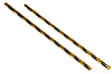 8INCH - Black & Gold Paper Straw