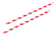 8INCH - Red & White Paper Straw BOXED