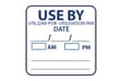 25mm x 25mm USE BY LABEL