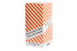 8INCH - ORANGE & WHITE STRIPPED