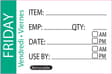 50 x 75mm - FRIDAY Day Label