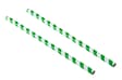 9INCH - Dark Green & White Paper Straws