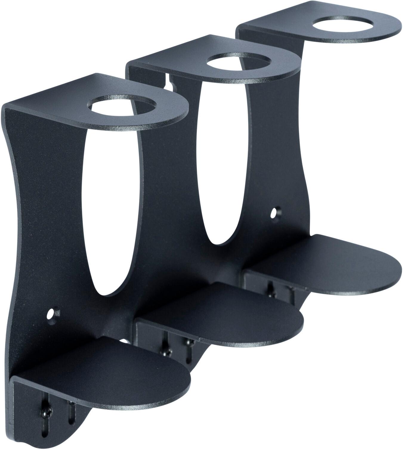 Syson & Ball Luxury Triple Black Bottle Steel Wall Mounted Bracket