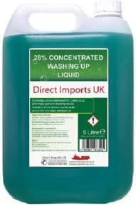 5 Litre 28% Concentrated Washing Up Liquid