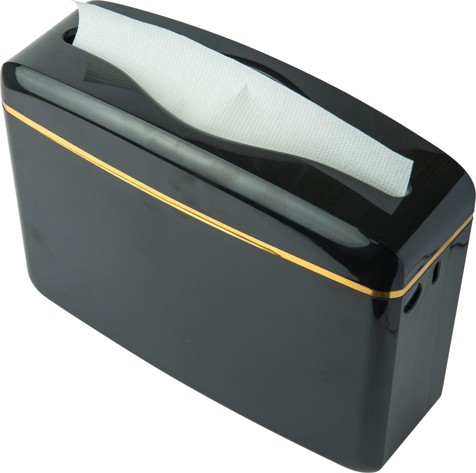 Black Table / Counter Top Hand Towel Dispenser