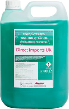 5 Litre Bacteriacidal Concentrated Washing Up Liquid