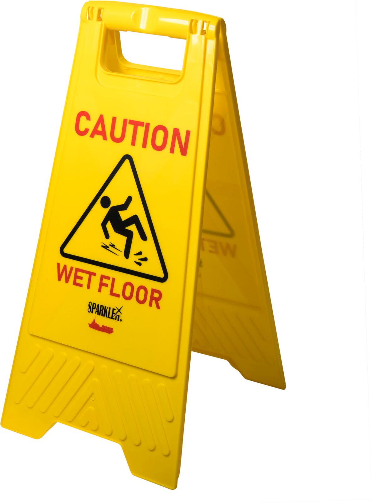 Sparkleit Yellow Wet Floor Sign
