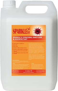 5LTR SPARKLE X VIRICIDAL DISINFECTANT