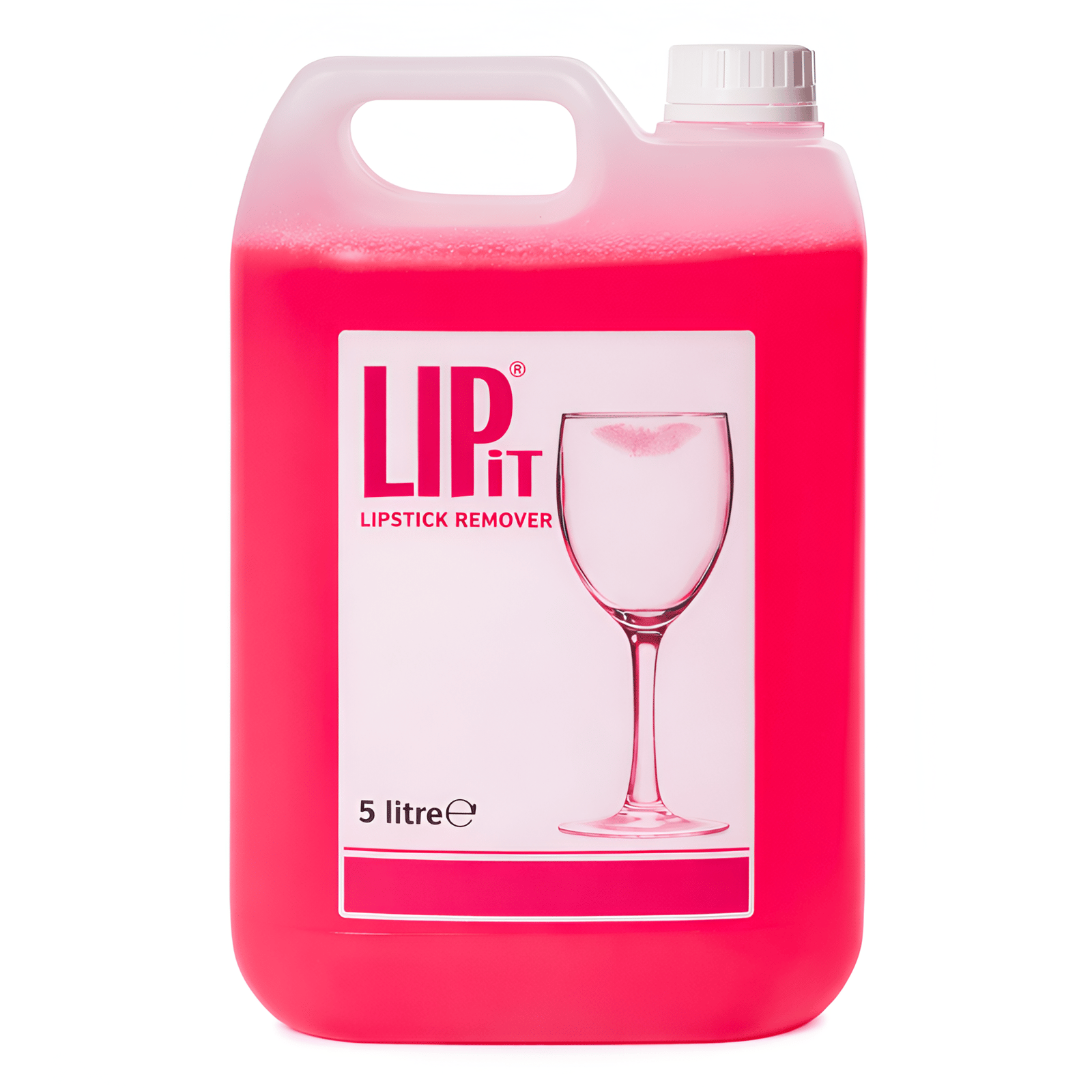 Lipit Lipstick Remover 5L - Powerful Formula For Removing Lipstick & Residue From Glassware Fast-Acting, Safe & Effective Cleaning Solution - Perfect for Bars & Restaurants