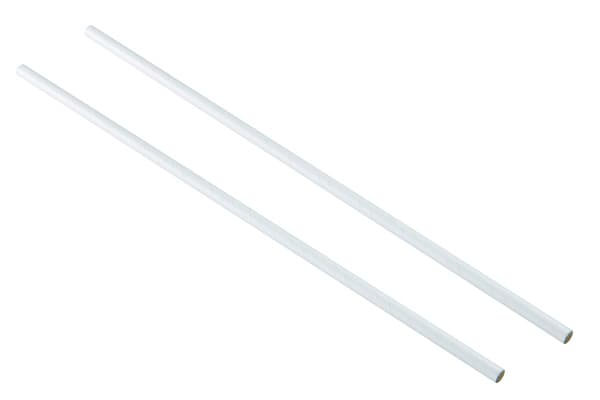 10.5 INCH - All White Paper Straw