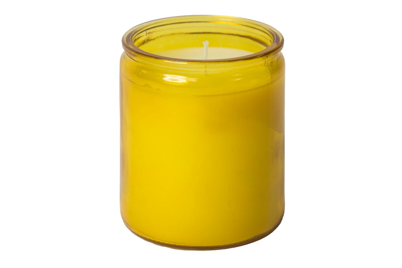 50 Hour Amber Round Glass Candles