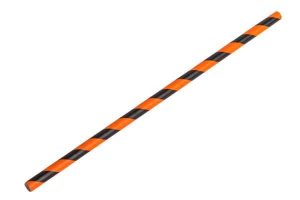 8INCH - BLACK & ORANGE STRIPPED
