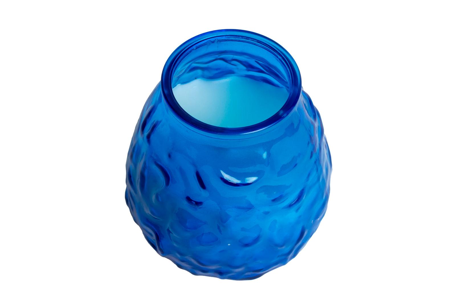 70 Hour Blue Low Boy Candle