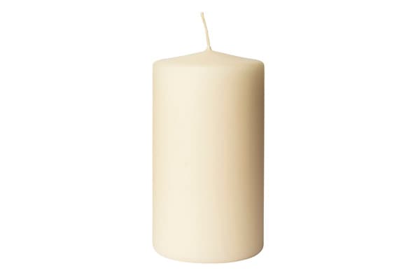 65 Hours 80mm x 150mm Ivory Pillar Candles