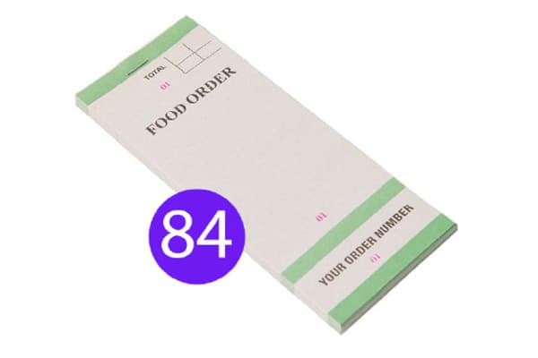 1ply Single Page with Tear-off Slip Restaurant Pad