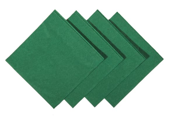 24cm 2ply Dark Green Cocktail Napkins