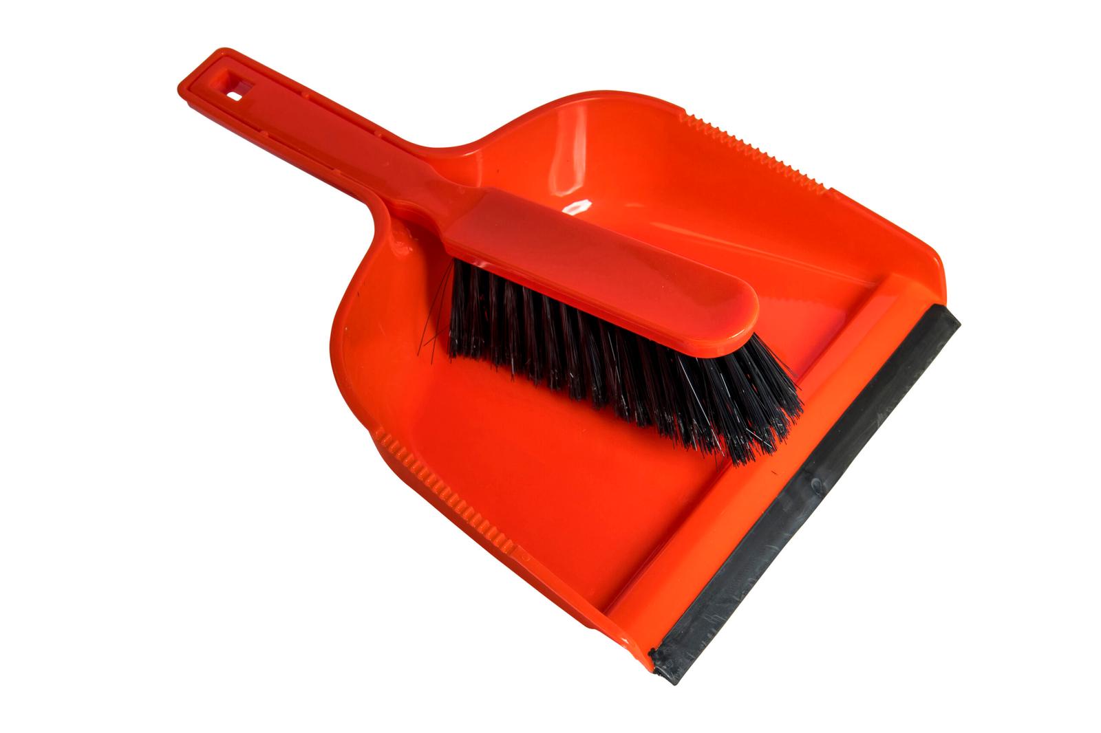 Sparkleit Red Dustpan & Brush Set (1x 12)