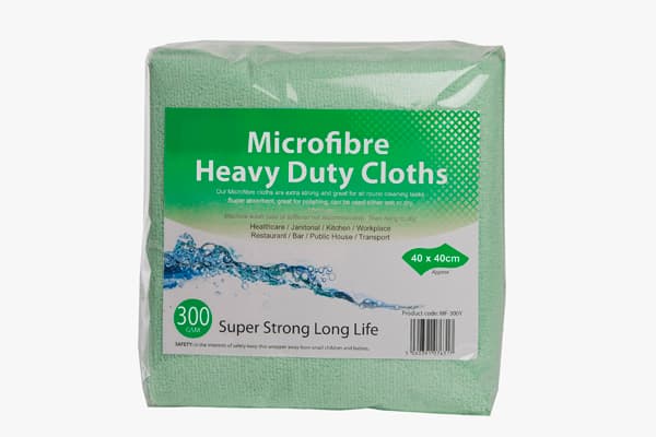 40cm x 40cm 300gsm Green Micro Fiber Cloths