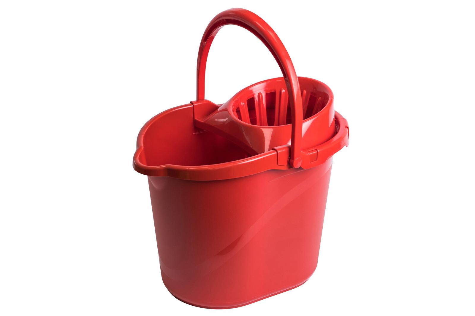 15Ltr Red Mop Bucket & Wringer