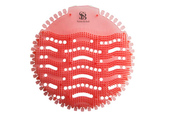 Syson & Ball Red Cherry Urinal Screens