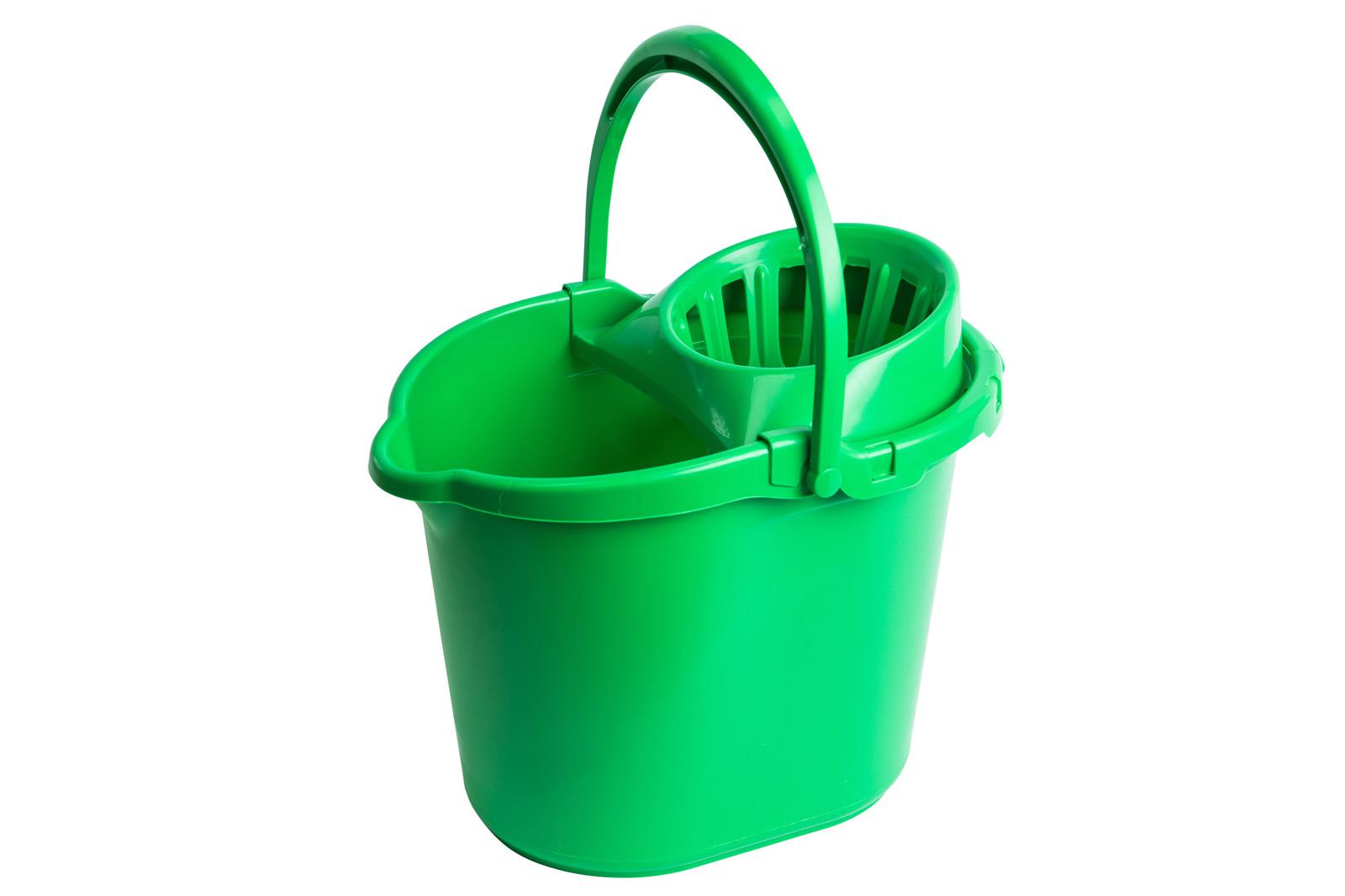 15Ltr Green Mop Bucket & Wringer