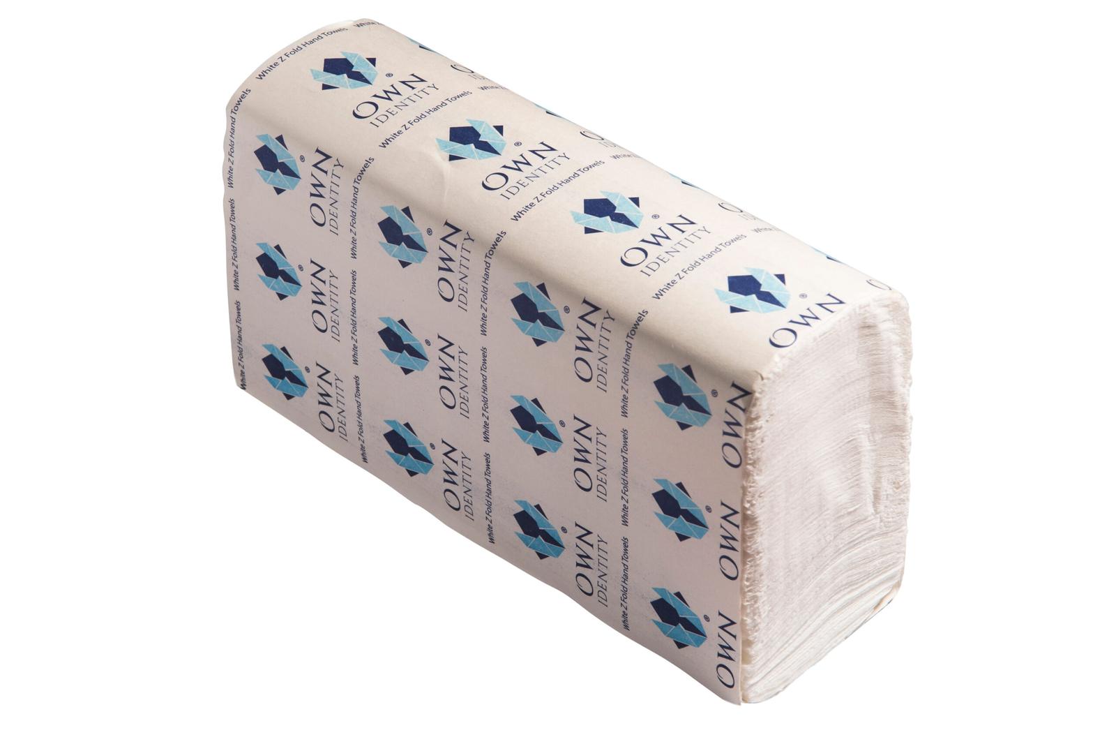 2PLY Z FOLD WHITE HAND TOWELS