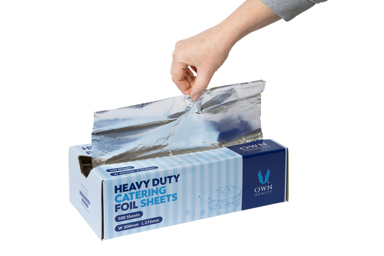 300mm x 273mm Own Identity Heavy Duty Catering Foil Sheets