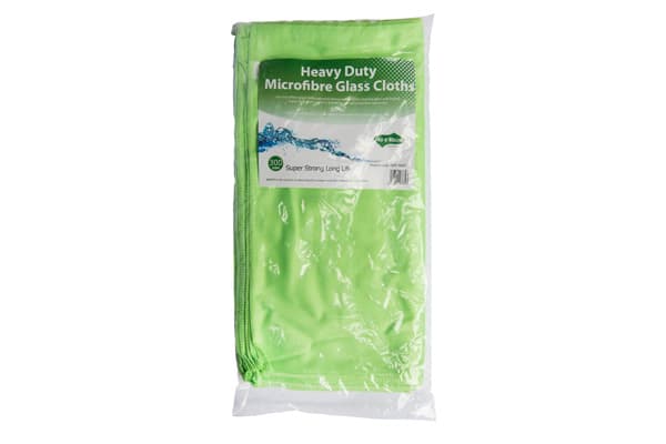 40cm x 40cm 300gsm Green Glass Micro Fiber Cloths