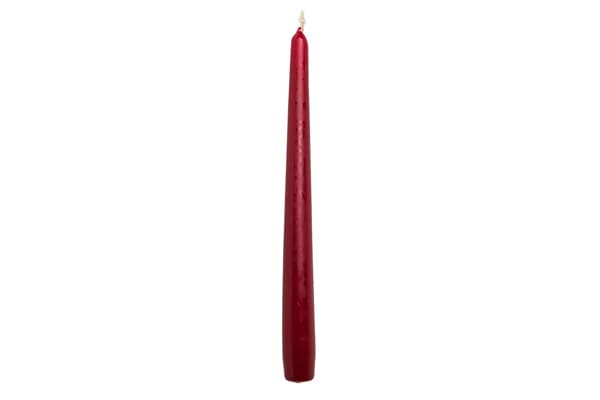 10 Inch Burgundy Taped Candles 2x50s