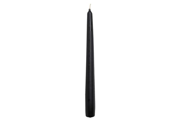 10 Inch Black Taped Candles 2x50s