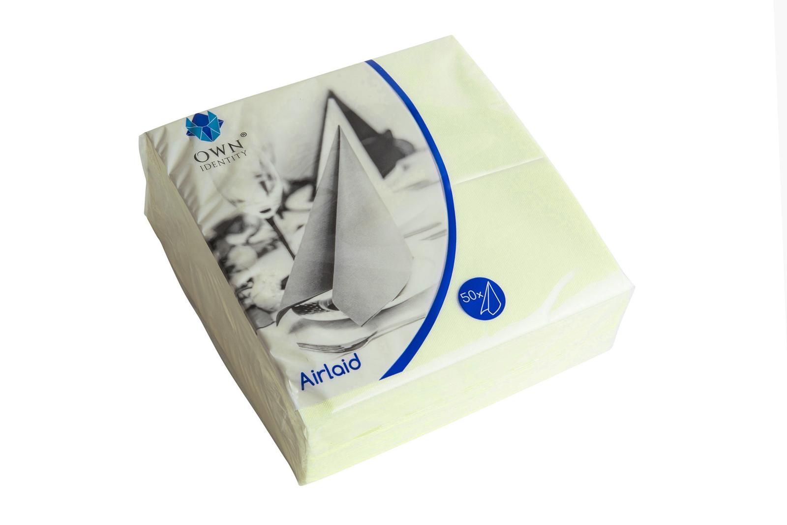 40cm Devon Cream 8 fold Airlaid Napkins