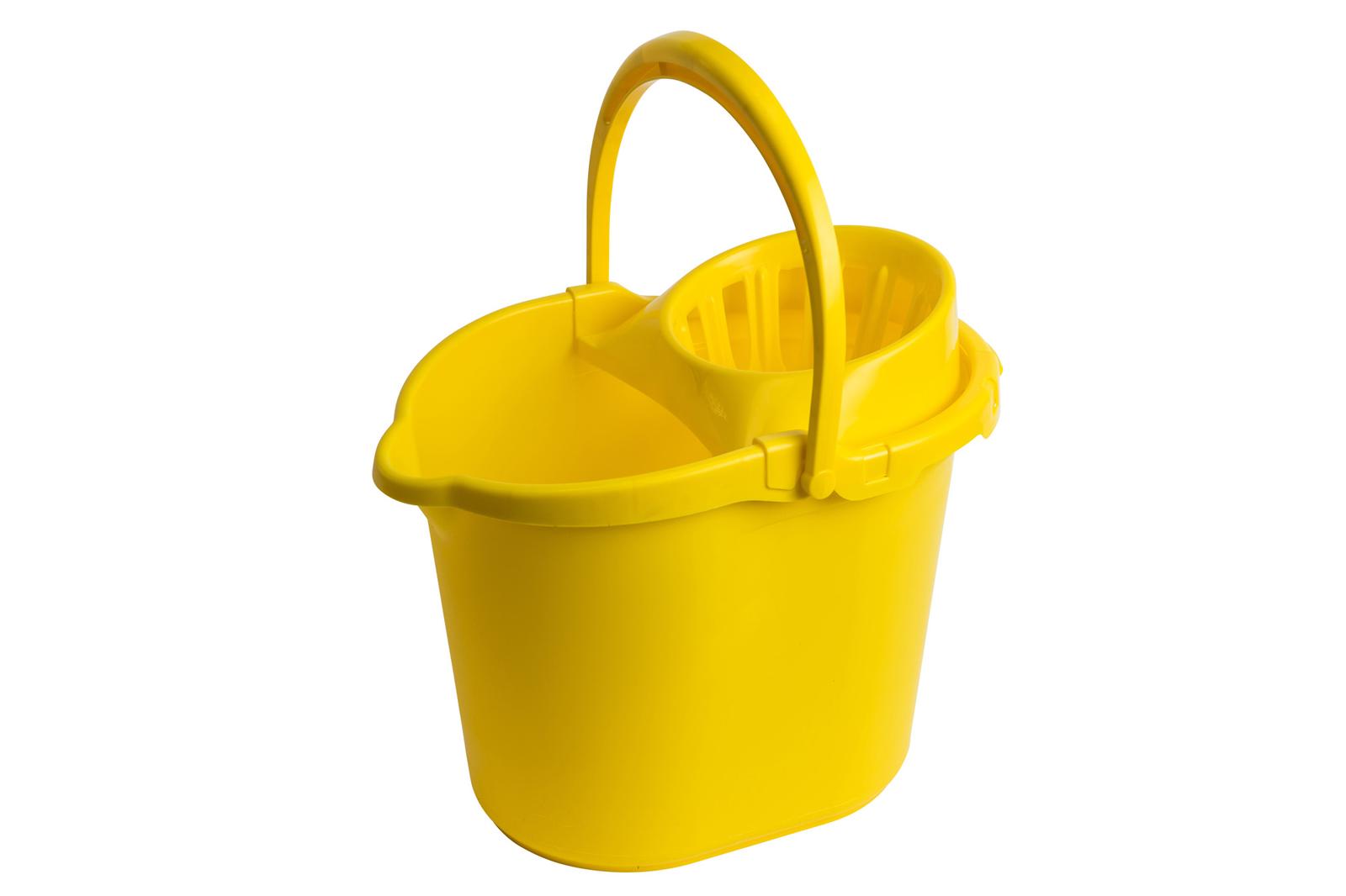 15Ltr Yellow Mop Bucket & Wringer