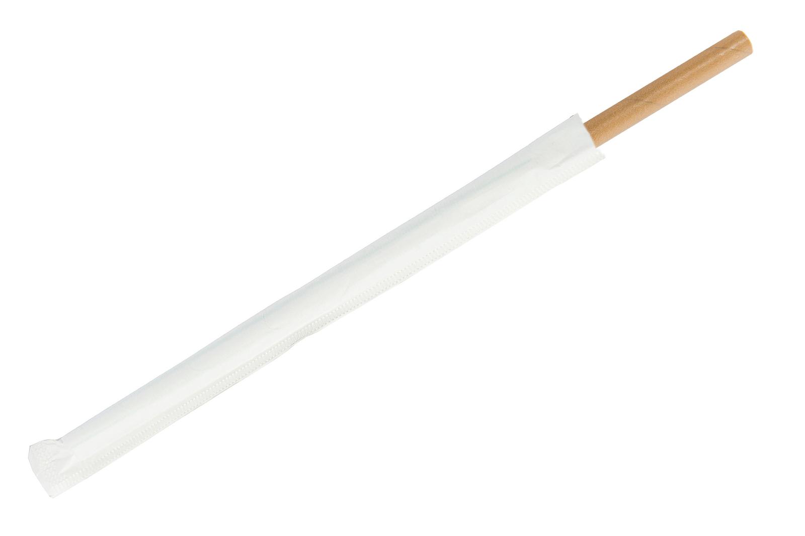 8 Inch Paper Wrapped Kraft Paper Straws